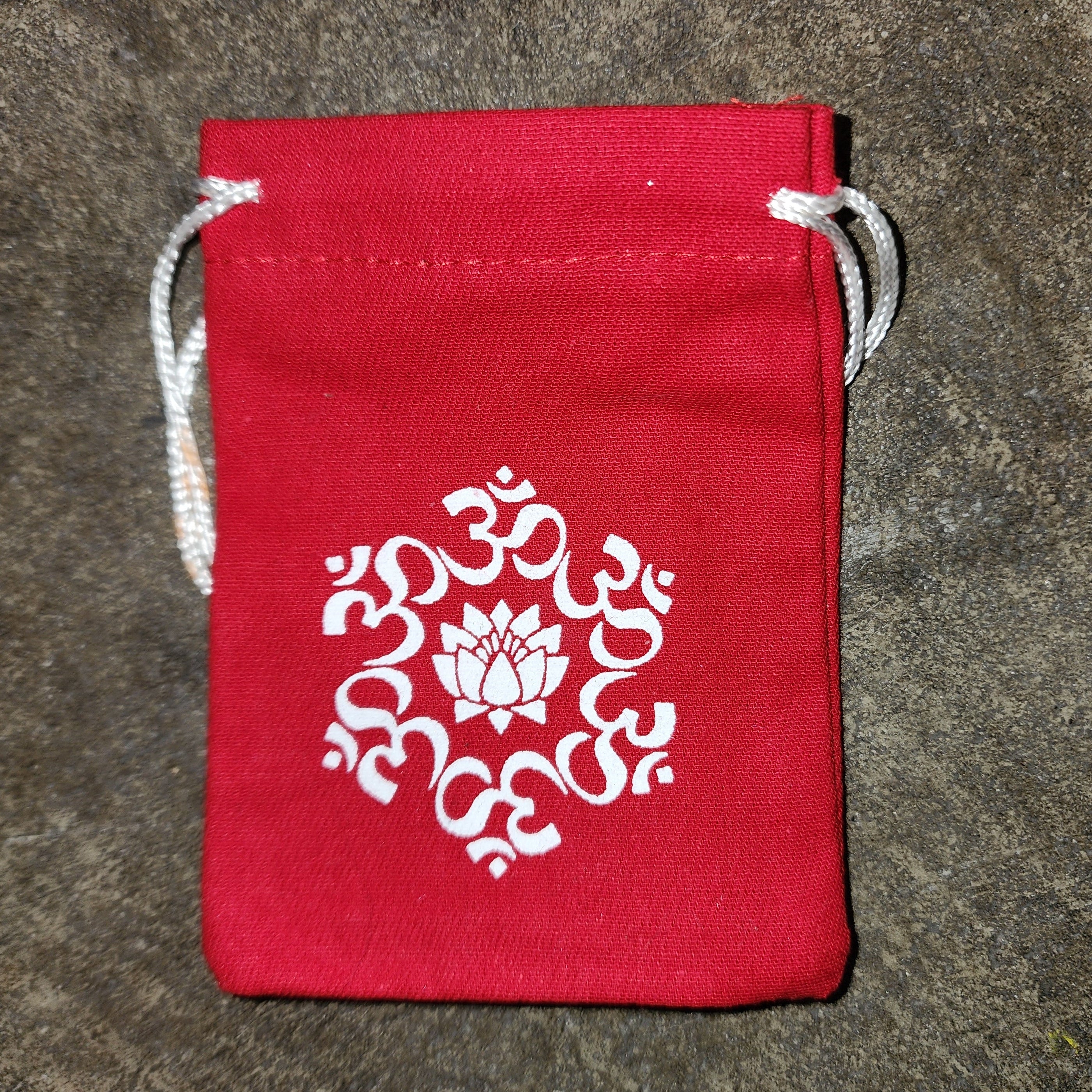 Small Stone Drawstring Bag