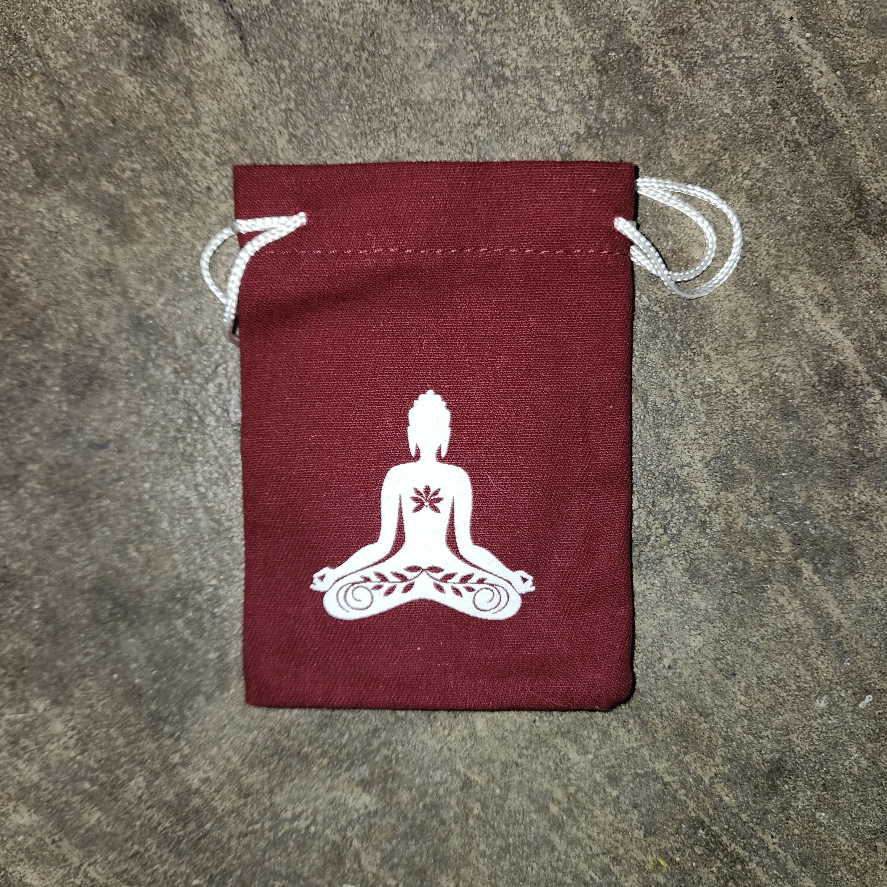 Small Stone Drawstring Bag