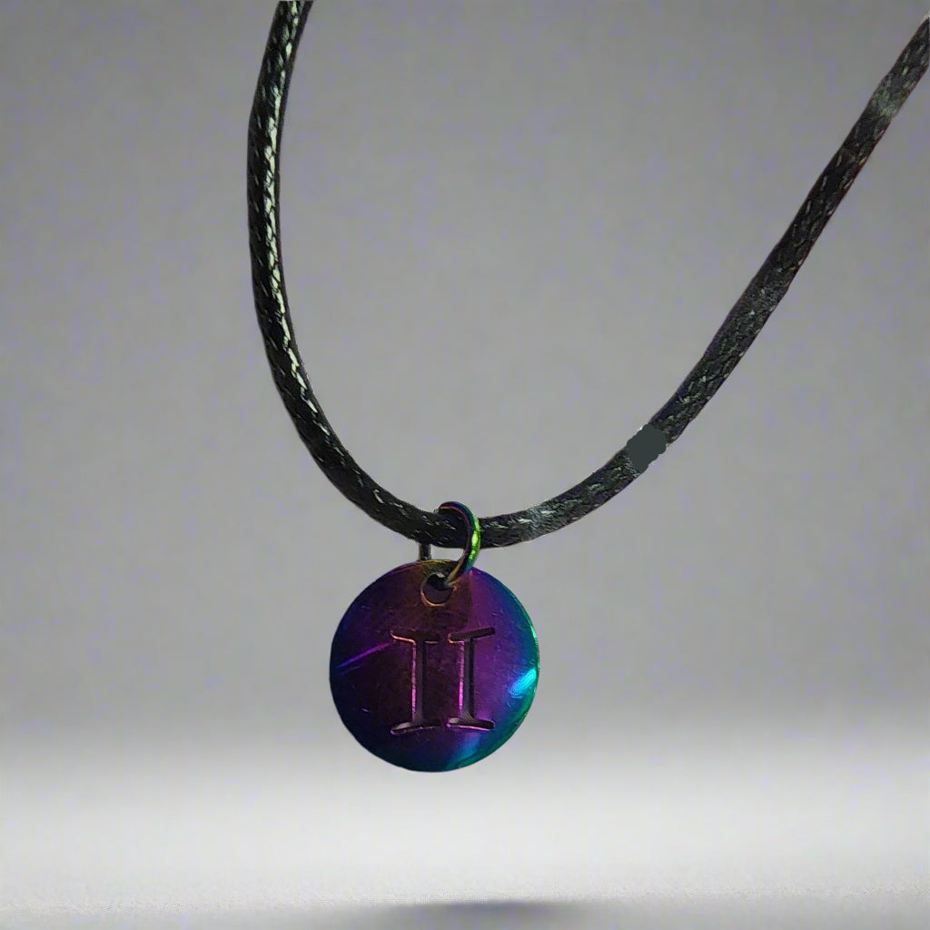 Rainbow Zodiac Choker Necklace