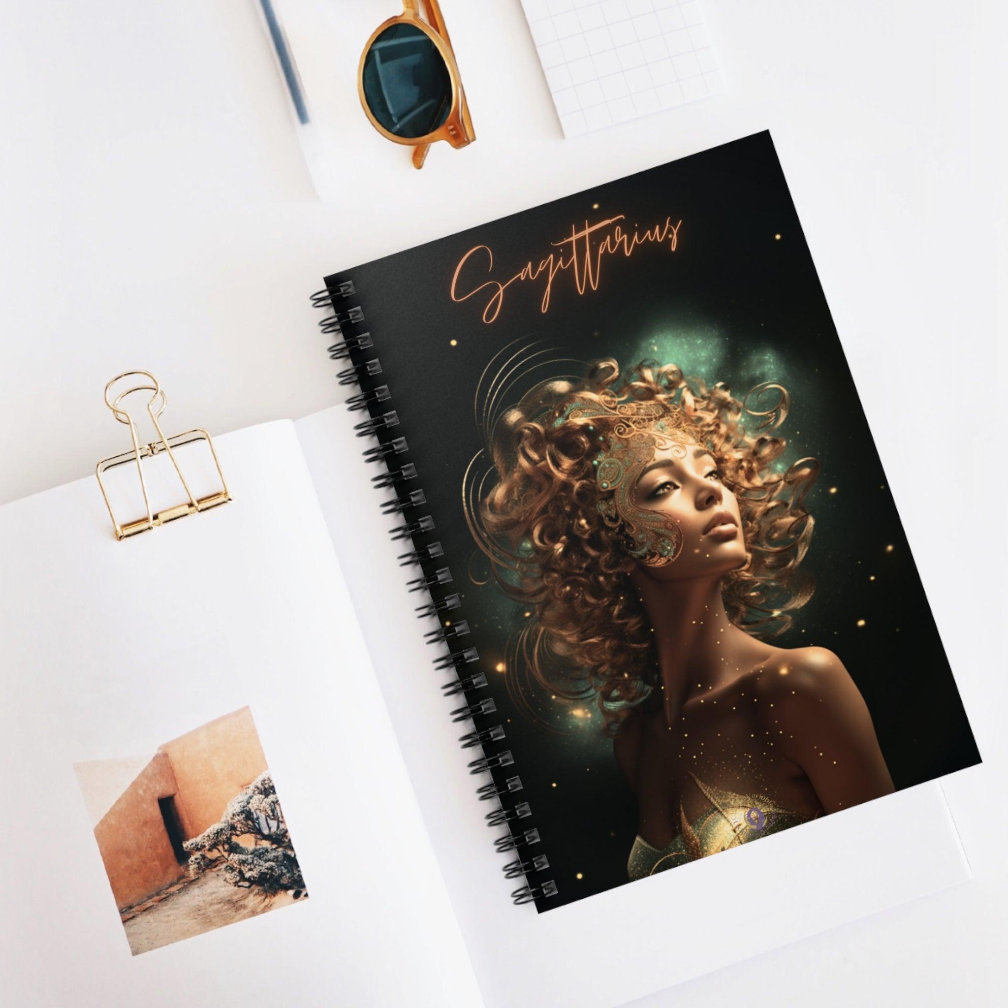 Sagittarius Spiral Notebook - Ruled Line - Classic Variable