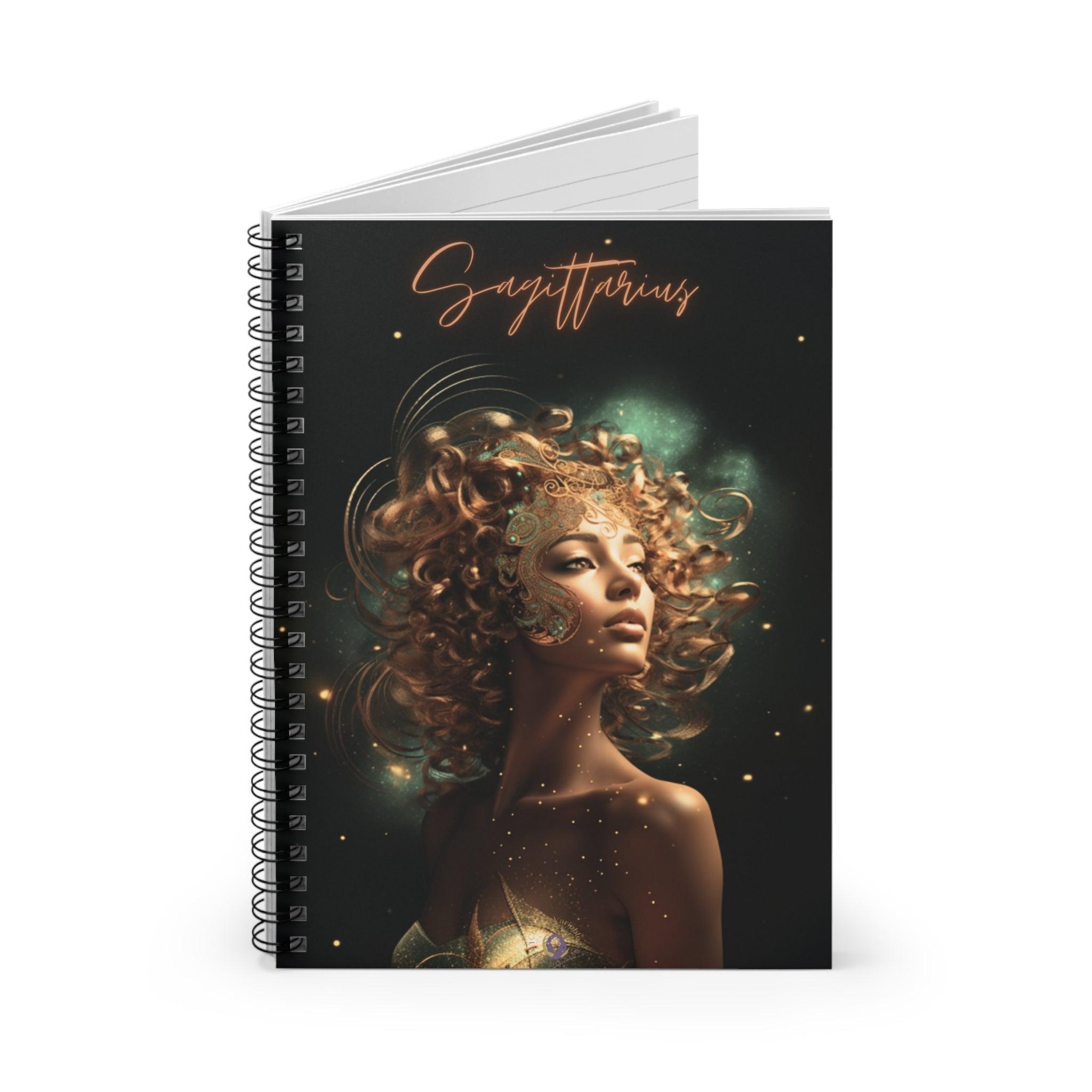 Sagittarius Spiral Notebook - Ruled Line - Classic Variable