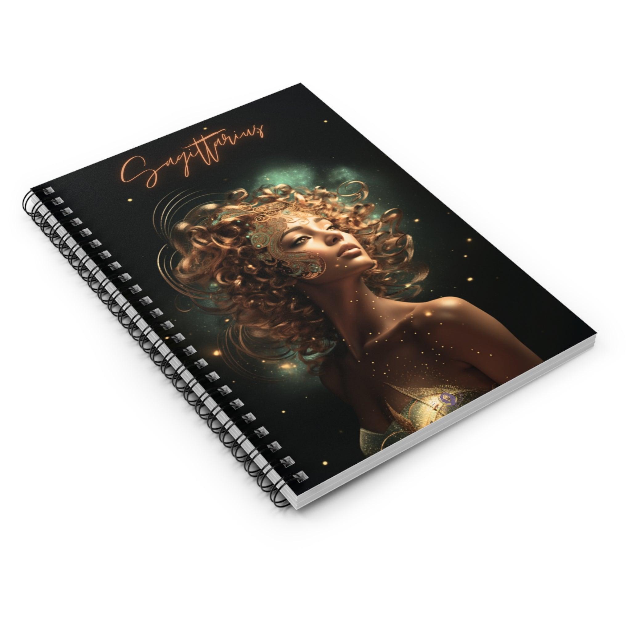 Sagittarius Spiral Notebook - Ruled Line - Classic Variable