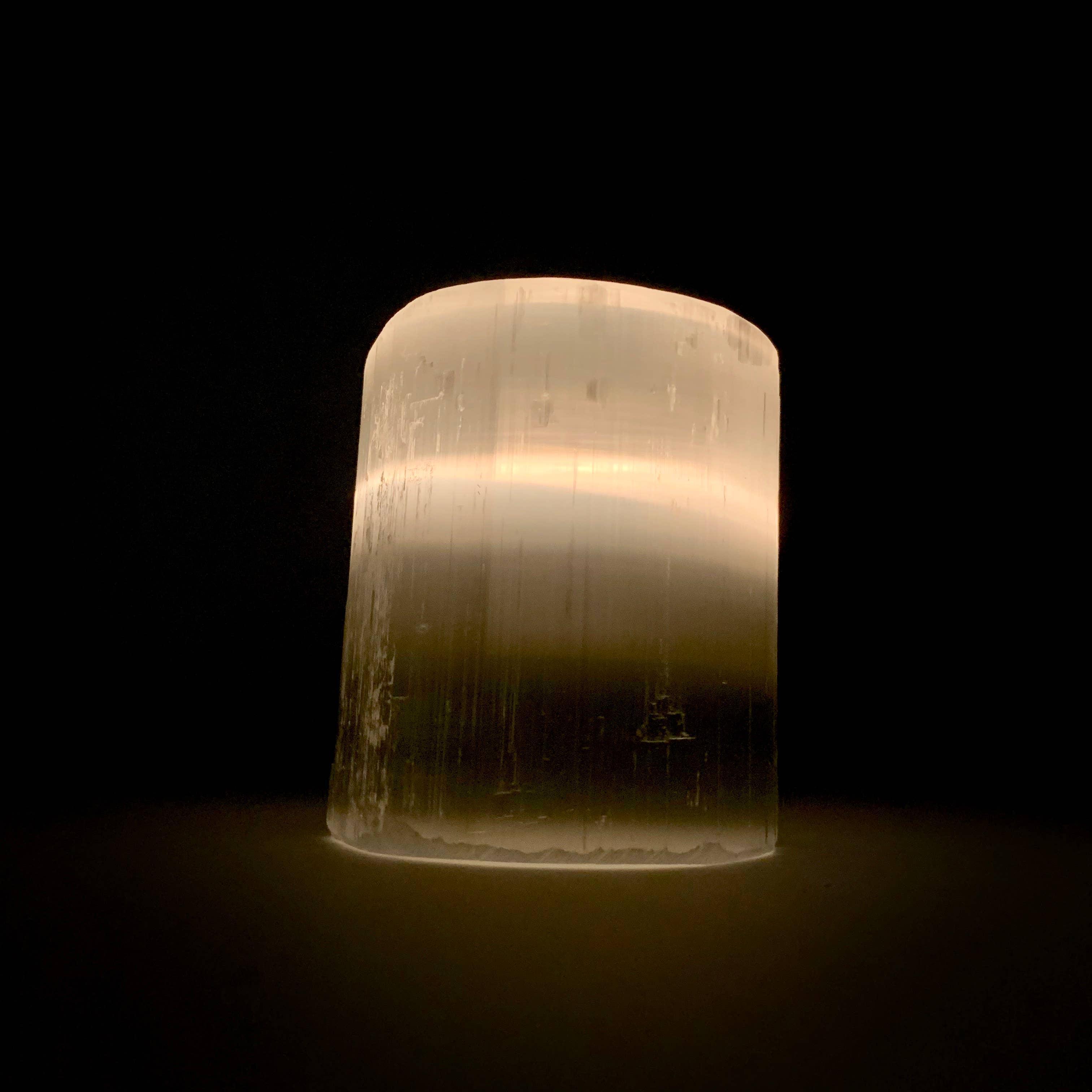 *Selenite Candle Holder | Natural w/ Polished Top - Classic Variable