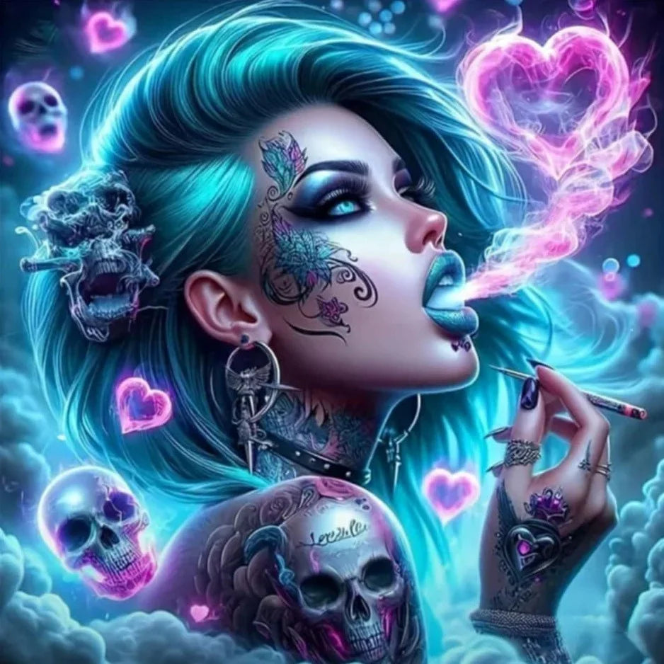 Diamond Art 30 x 30 cm Pictures w/Magnetic Frame