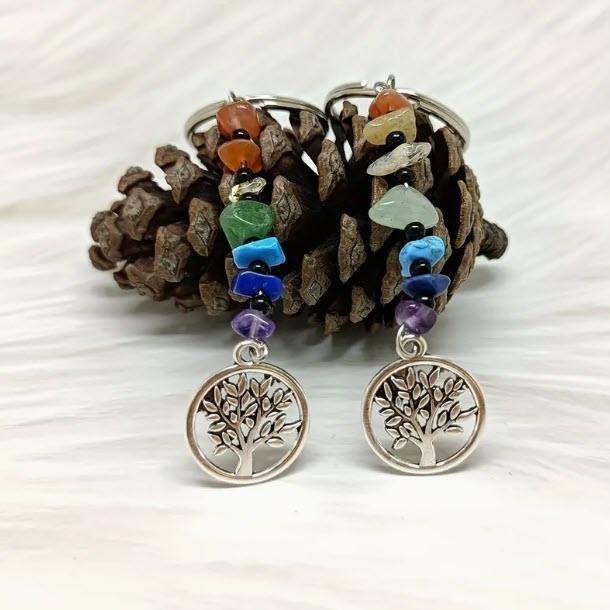 Tree of Life 7 Chakra Keychain - Classic Variable