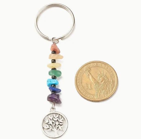 Tree of Life 7 Chakra Keychain - Classic Variable