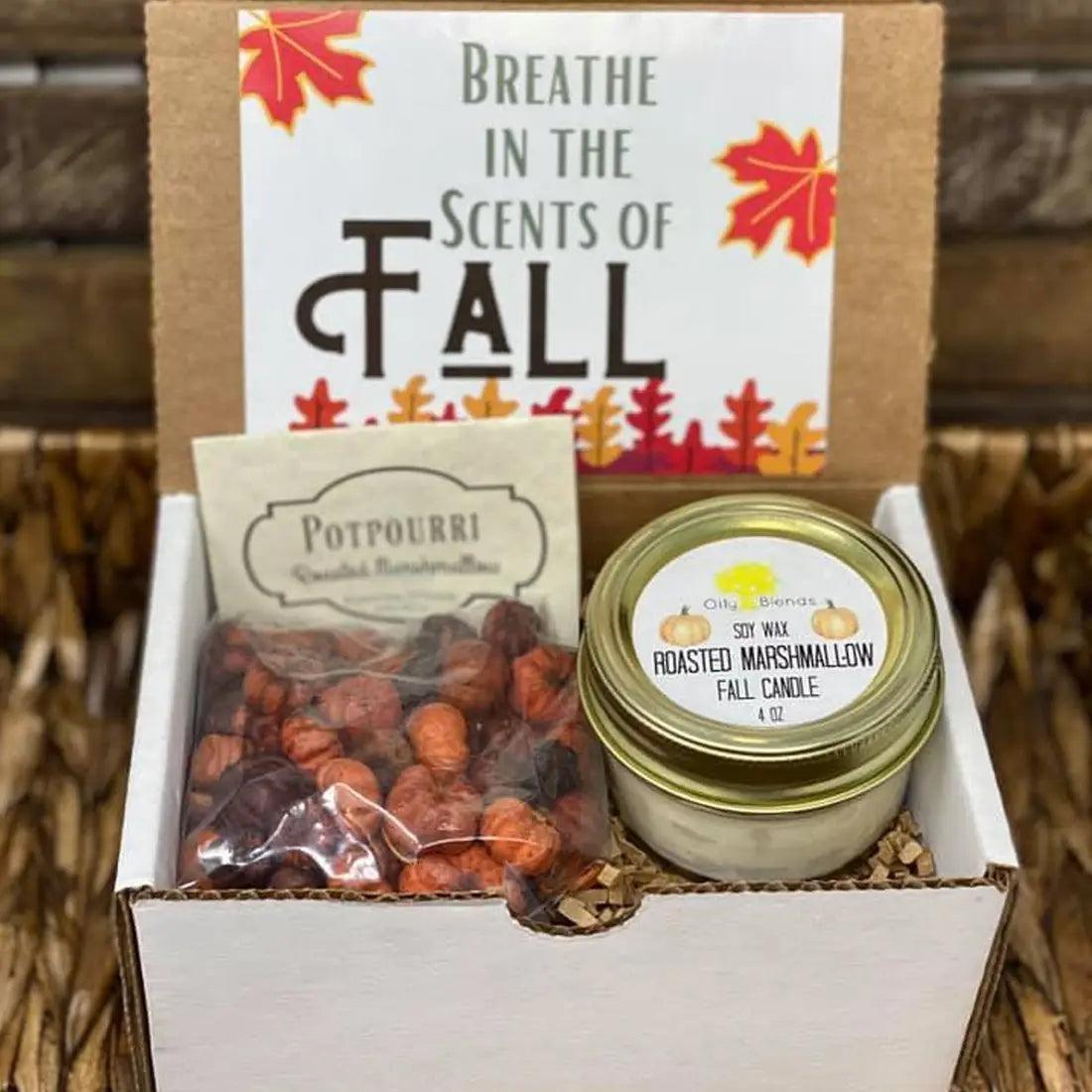 Unlabeled Fall Gift Boxes with Candle and Potpourri - Classic Variable