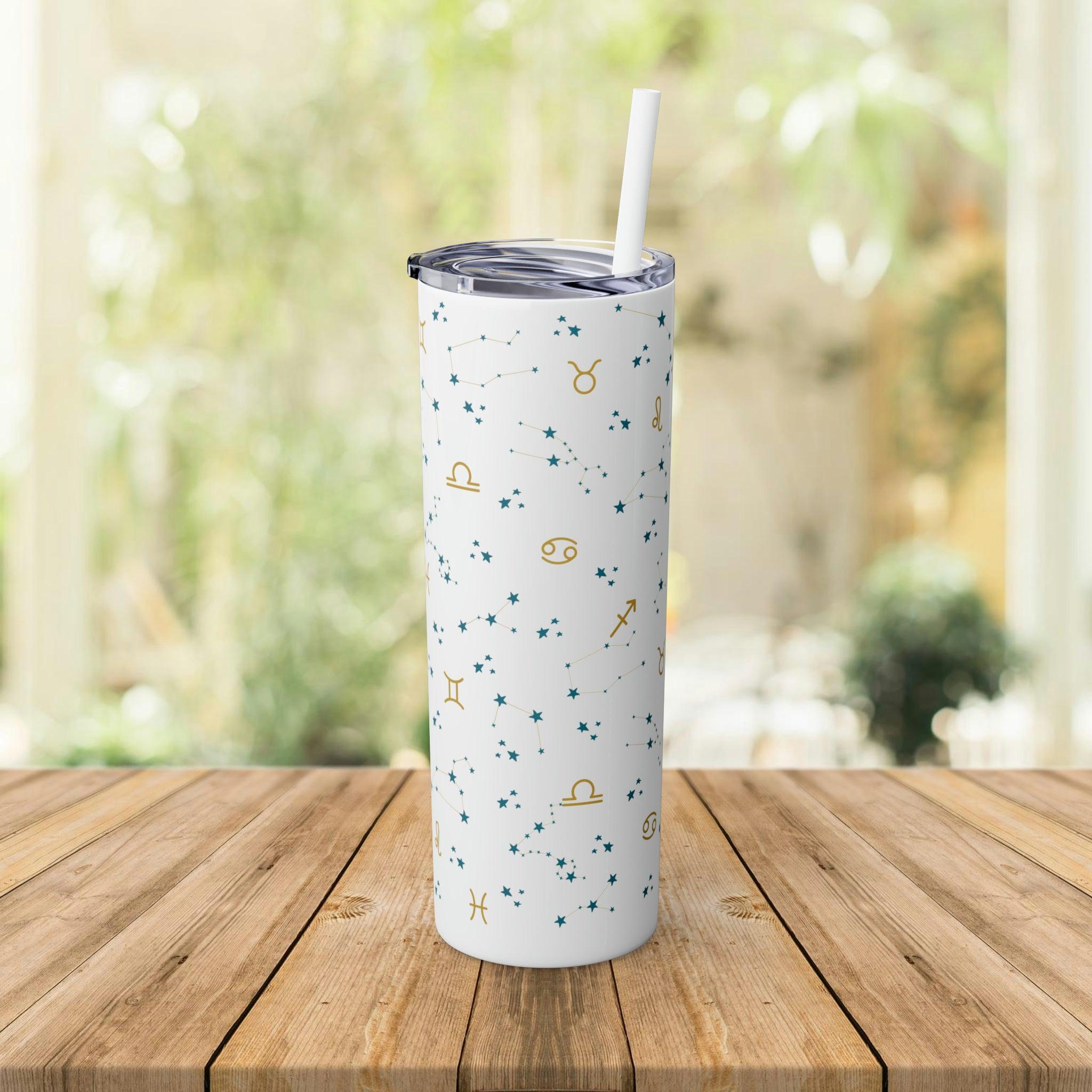 Zodiac Skinny Tumbler with Straw, 20oz - Classic Variable