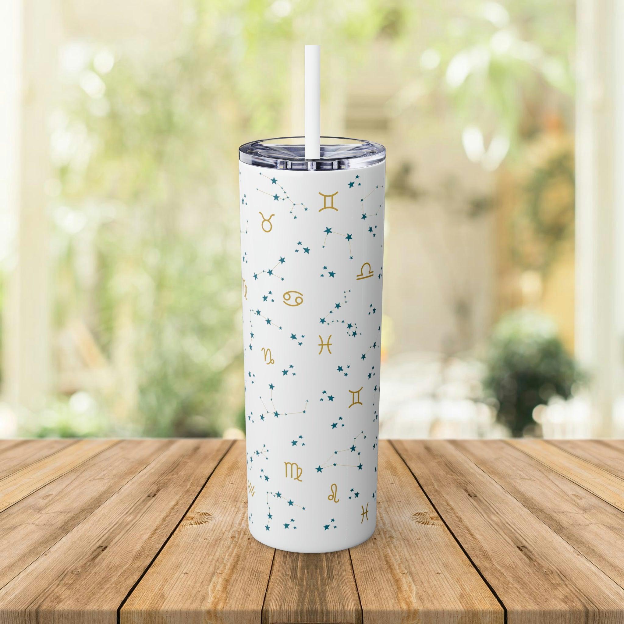 Zodiac Skinny Tumbler with Straw, 20oz - Classic Variable