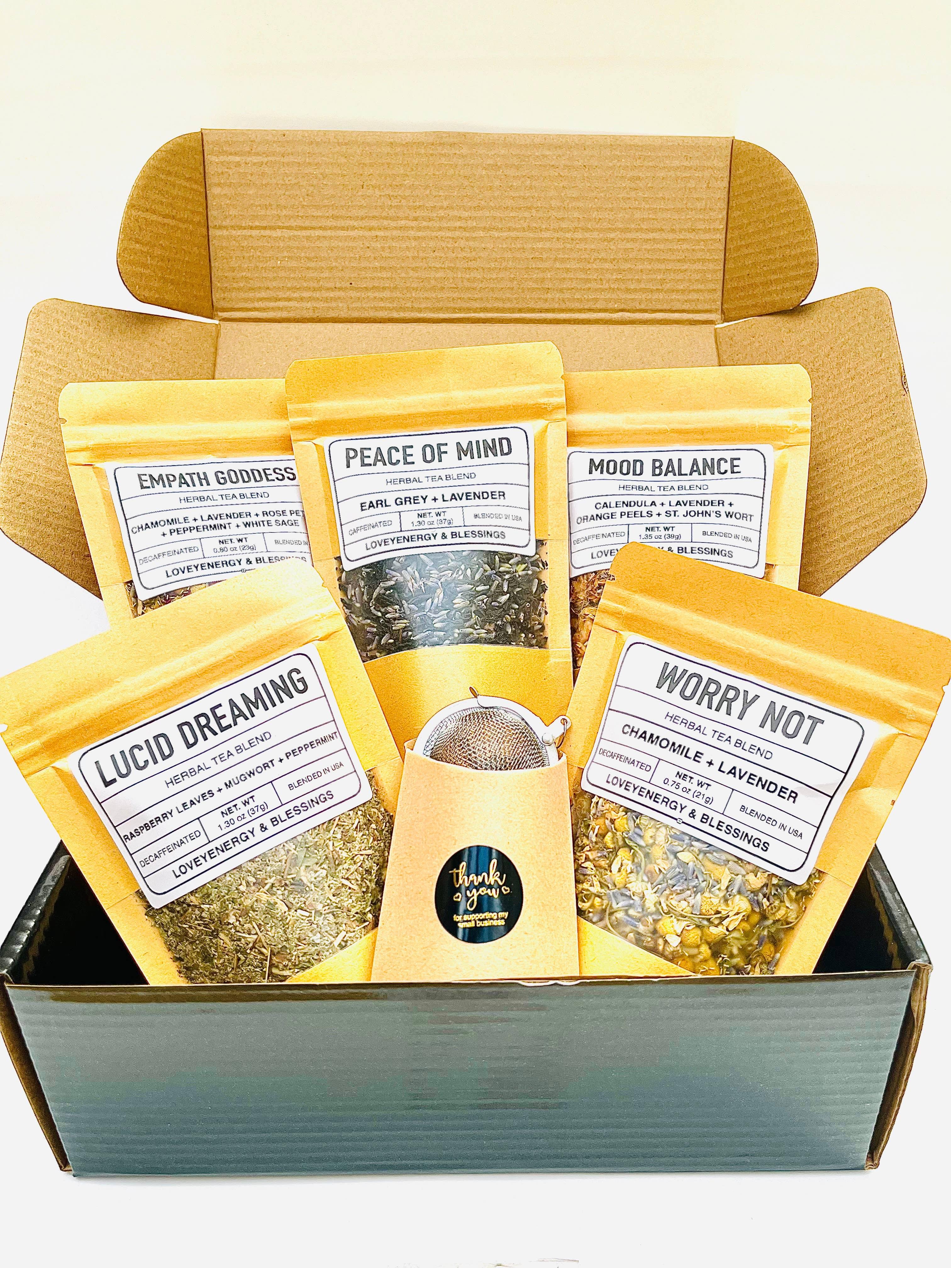 Gift Box Loose Leaf TEA Starter KIT - Tea Gift Set - Classic Variable