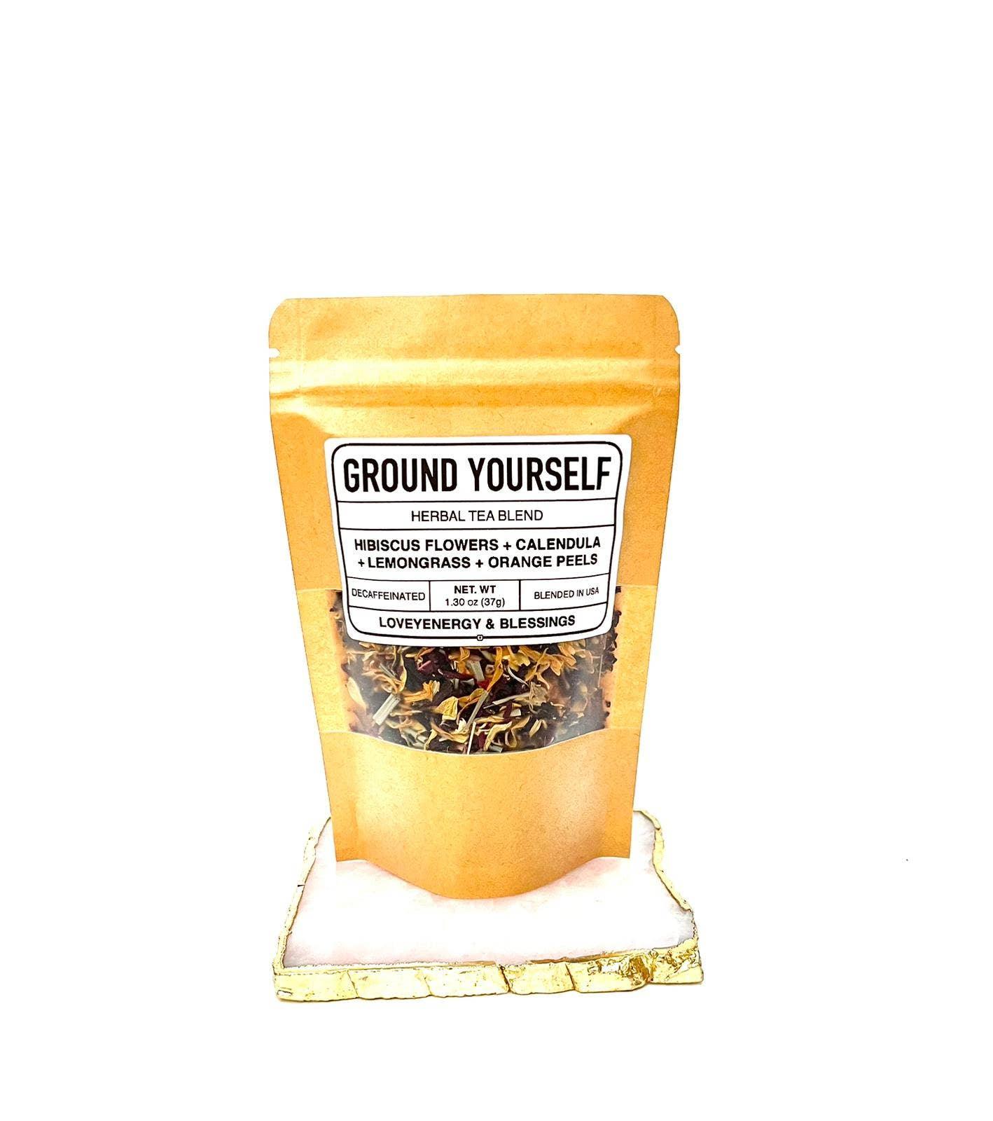 GROUND YOURSELF Handcrafted Herbal Tea Blend 13 Servings - Classic Variable