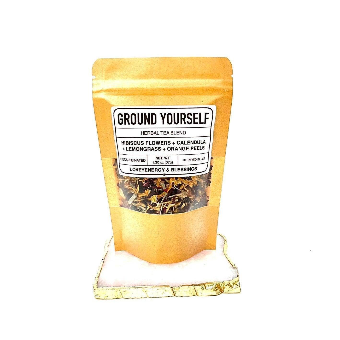 GROUND YOURSELF Handcrafted Herbal Tea Blend 13 Servings - Classic Variable