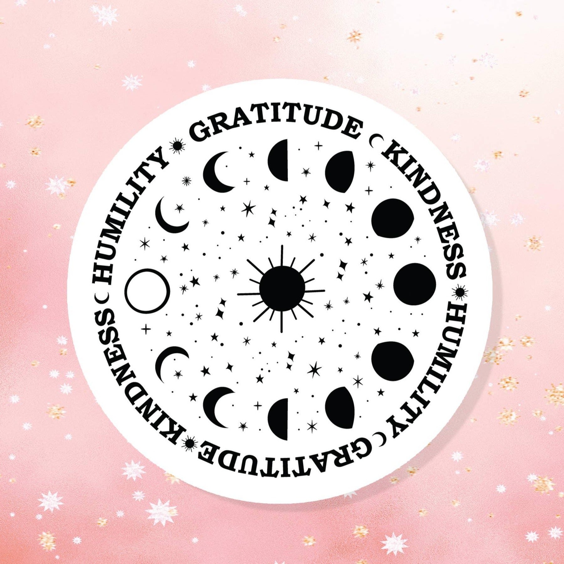 Humanity Gratitude Kindness Sticker - Classic Variable