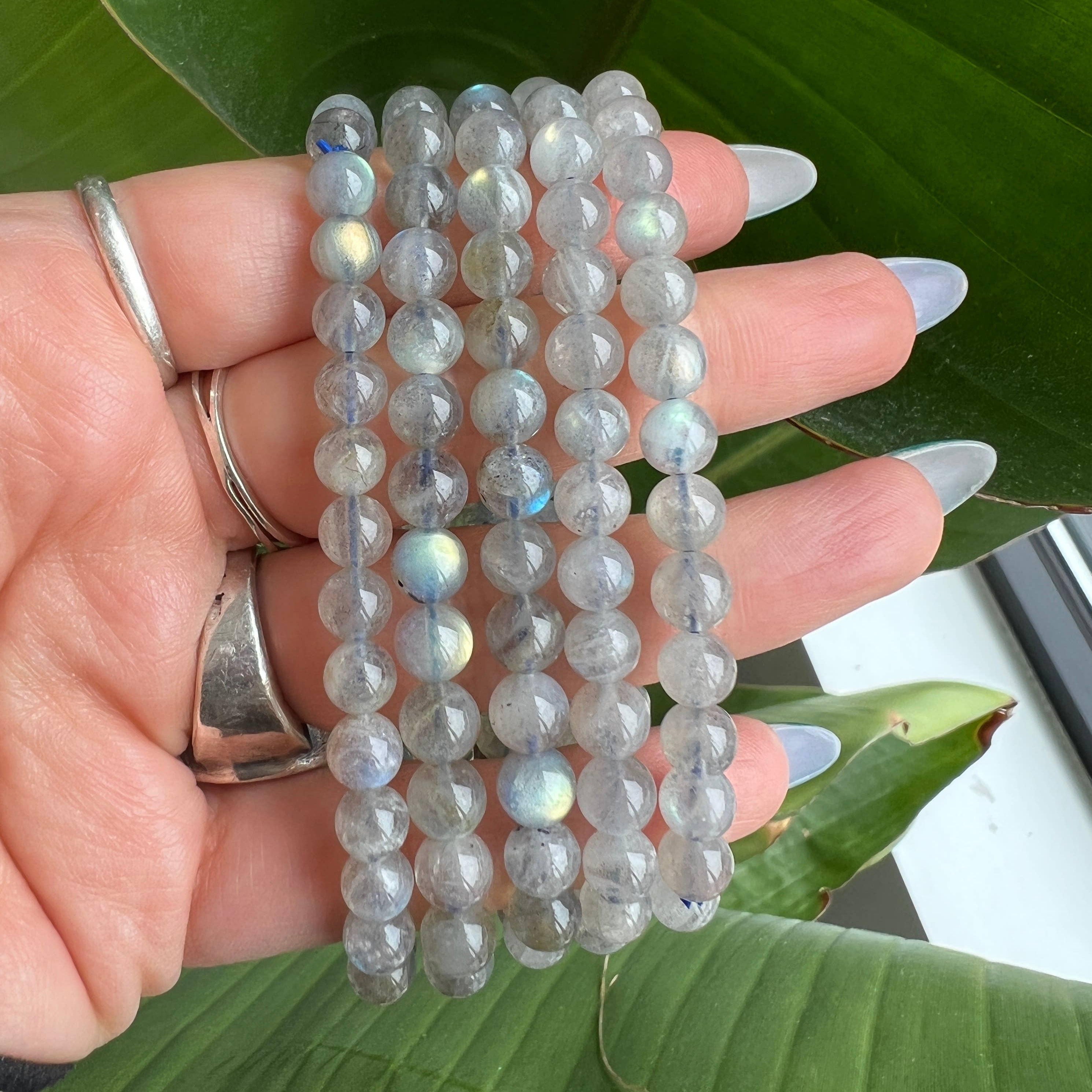 Labradorite Crystal Beaded Bracelet - Classic Variable