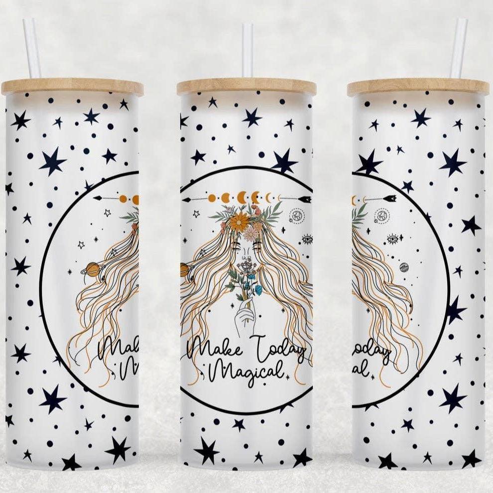 Make Today Magical Frosted Glass Tumbler - Classic Variable